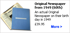 60th Birthday Presents - Original Newspaper
