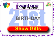 21st Birthday Gifts and Present Ideas