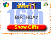 Need A Present 16th Birthday Presents Ideas