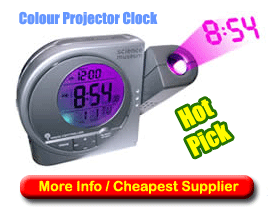 Colour Projector Clock